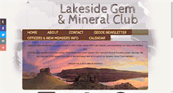Desktop Screenshot of lakesidegemandmineralclub.com
